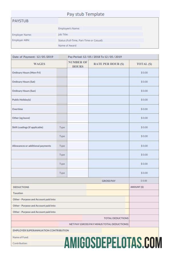 Realista Modelo de recibo de pagamento de contribuição de aposentadoria do empregador
